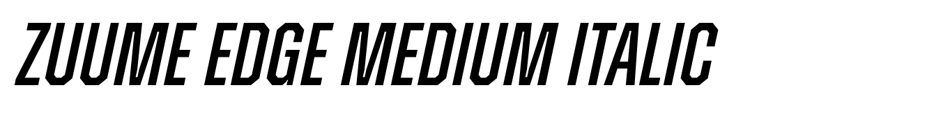 Zuume Edge Medium Italic
